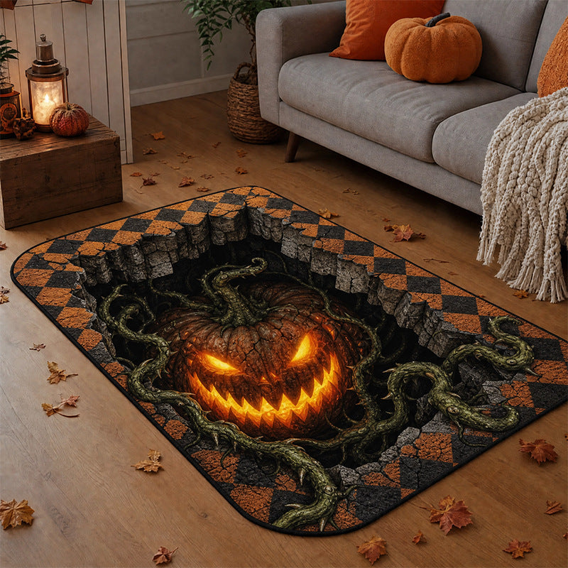 Halloween Area Rug | Gothic Print Floor Decor