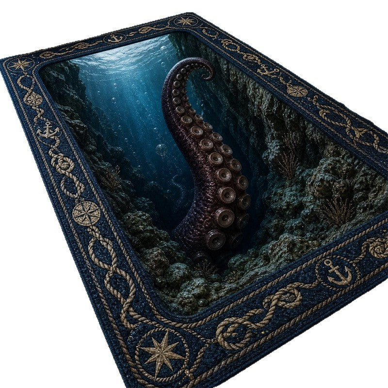 Halloween Area Rug | Gothic Print Floor Decor
