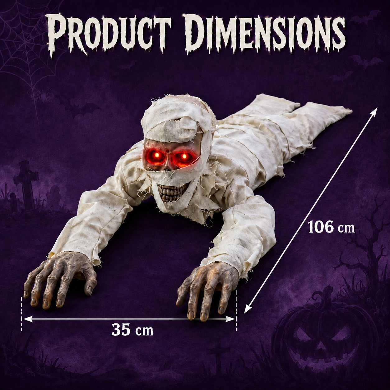 Crawling Ghost Animatronic | Motion Halloween Prop