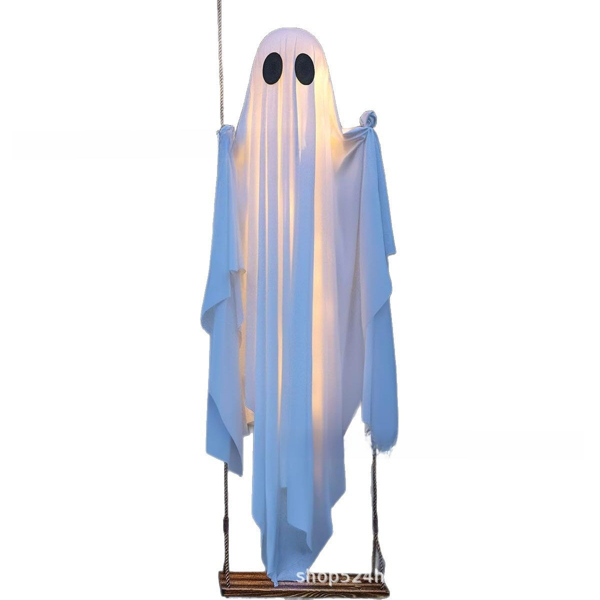 Glowing Hanging Ghost Light | Halloween Porch Decor