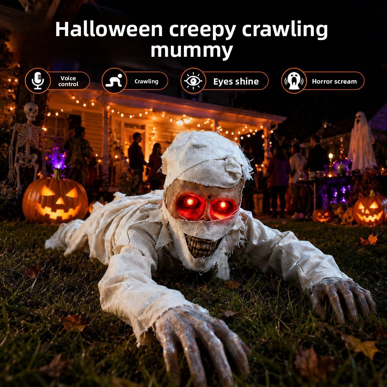 Crawling Ghost Animatronic | Motion Halloween Prop